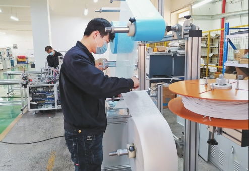 我省科技企業成功研發并交付全自動口罩機生產線，網絡科技研發助力抗疫生產